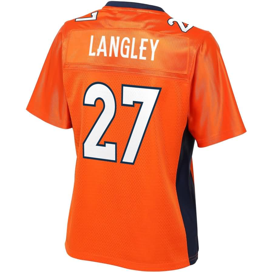 Brendan Langley Denver Broncos NFL Pro Line Womens Team Color Player Jersey – Orange