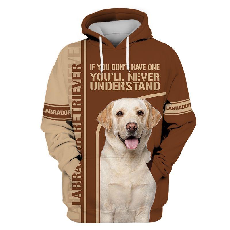Gift Ideas For Dad 3D Print Labrador Retriver  Adult Unisex