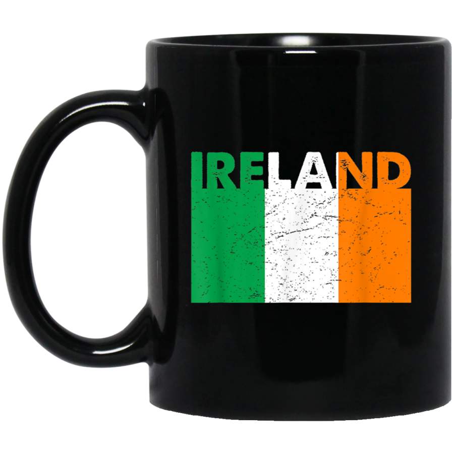 IRELAND Flag Vintage Irish American Pride St Patricks Day Mug