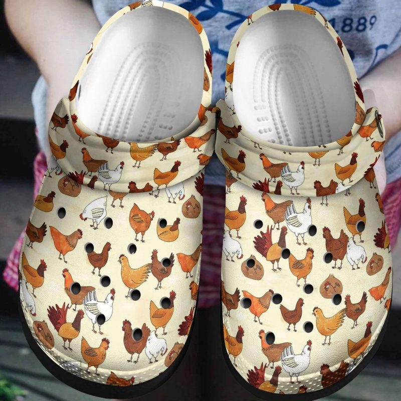 Chicken Funny Shoes – Farm Loves Chicken Outdoor Shoes Gift For Chicken Lovers