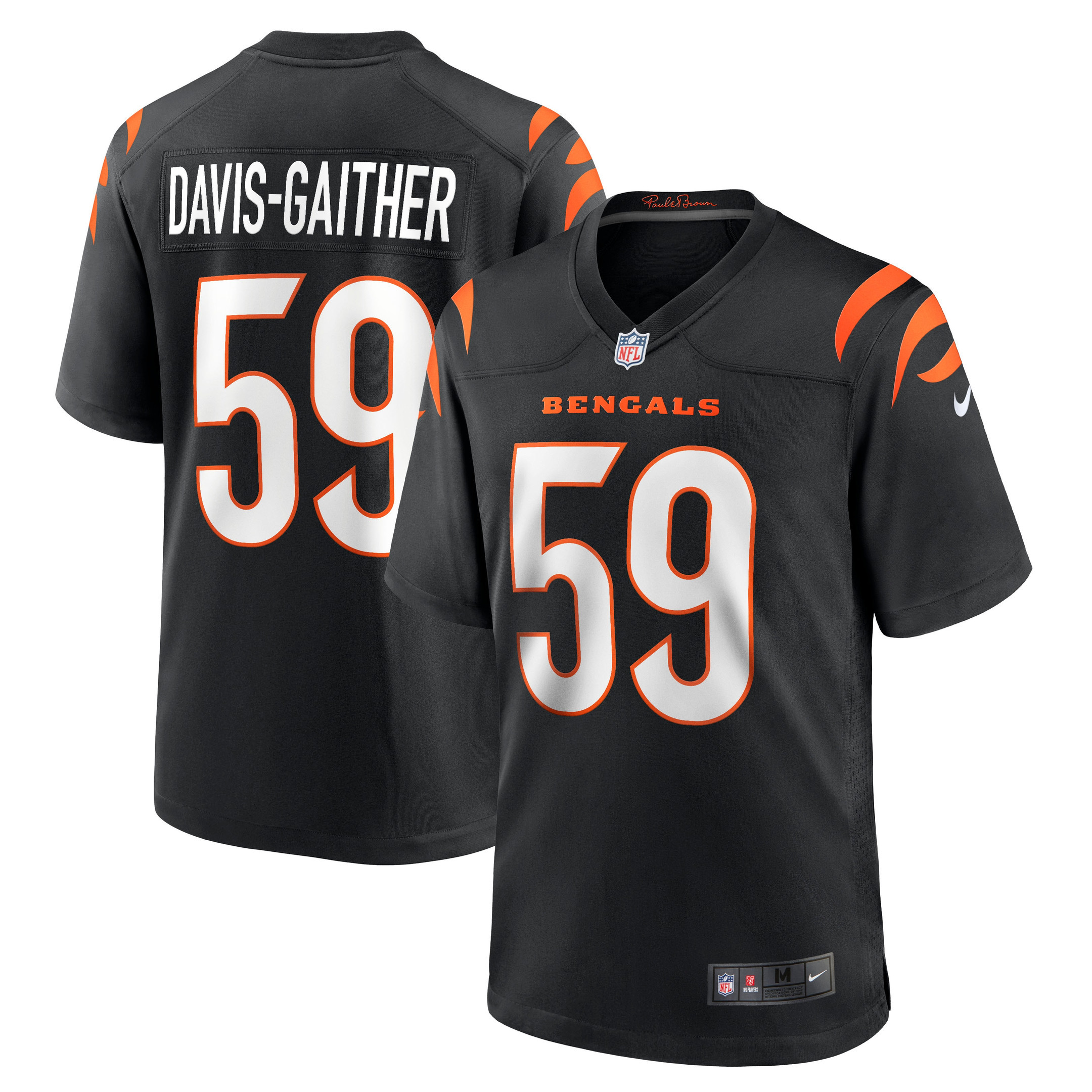 Akeem Davis-gaither Cincinnati Bengals Game Player Jersey – Black NFL