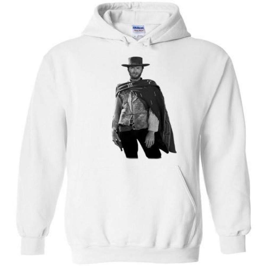 Clint Eastwood – The Man with No Name Spaghetti Western Sergio Leone The Good, the Bad and the Ugly ,v3, Gildan Heavy Blend Hoodie