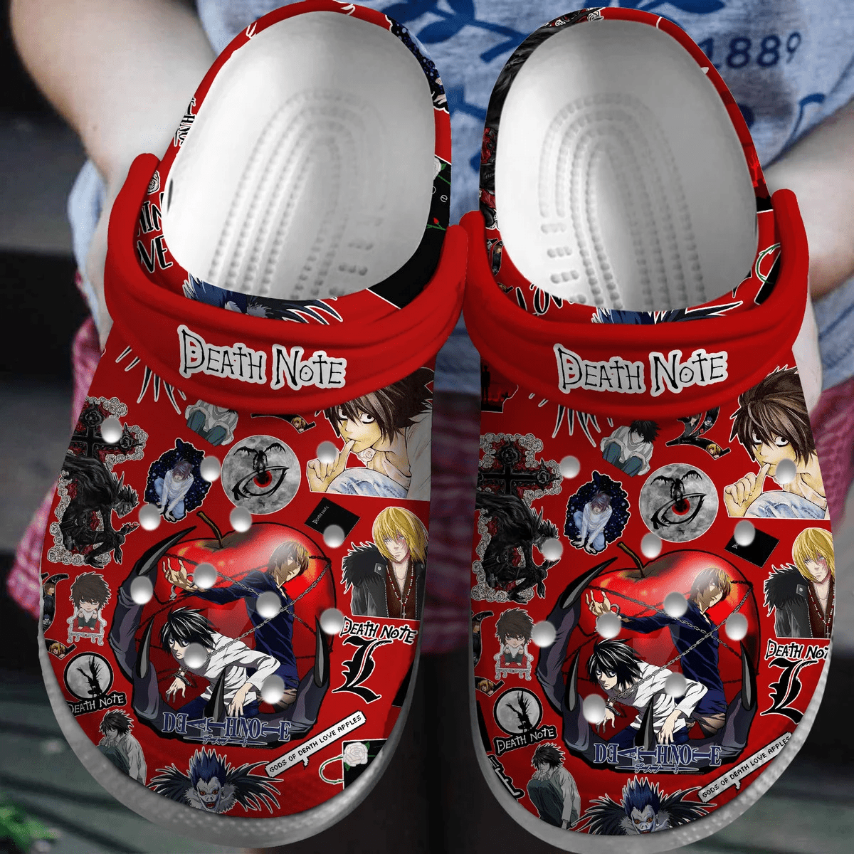 Death Note Anime Cartoon Crocs Crocband Clogs Shoes Comfortable For Men Women and Kids 2