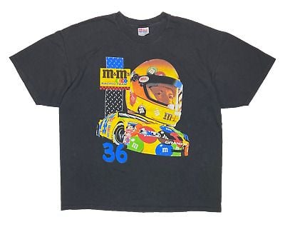 2000′ M&m’s Ken Schrader Nascar  X Vintage Racing T-shirt / A1872 9651