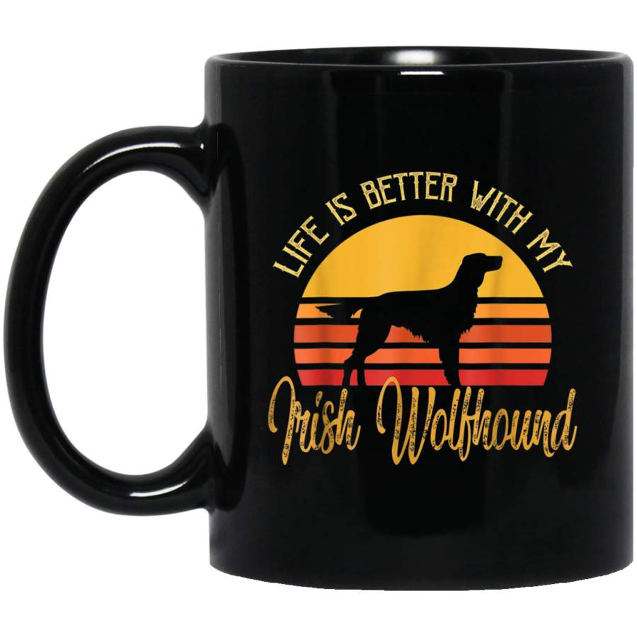 Irish Wolfhound Vintage Dog Retro Styles Gift Mug Mug