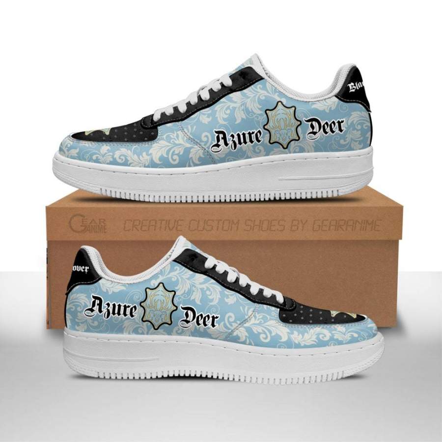 Black Clover Shoes Magic Knights Squad Azure Deer Air Sneakers Anime