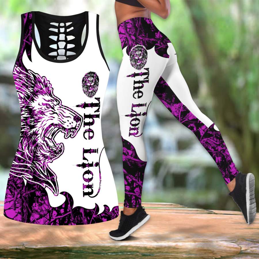 The Purple Lion Tattoo Combo Tanktop + Legging TP