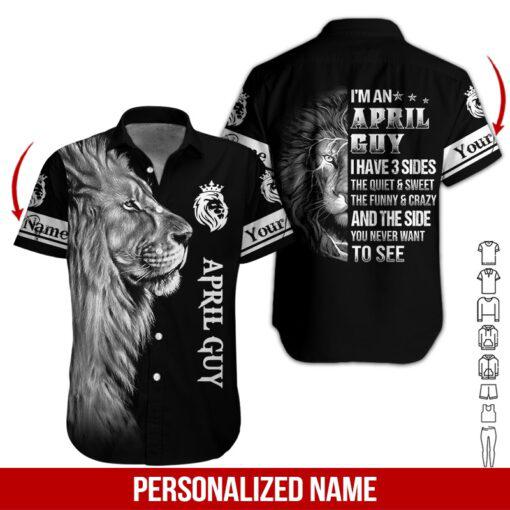 April Guy Custom Name Hawaii Shirt For Men Women Ha26153