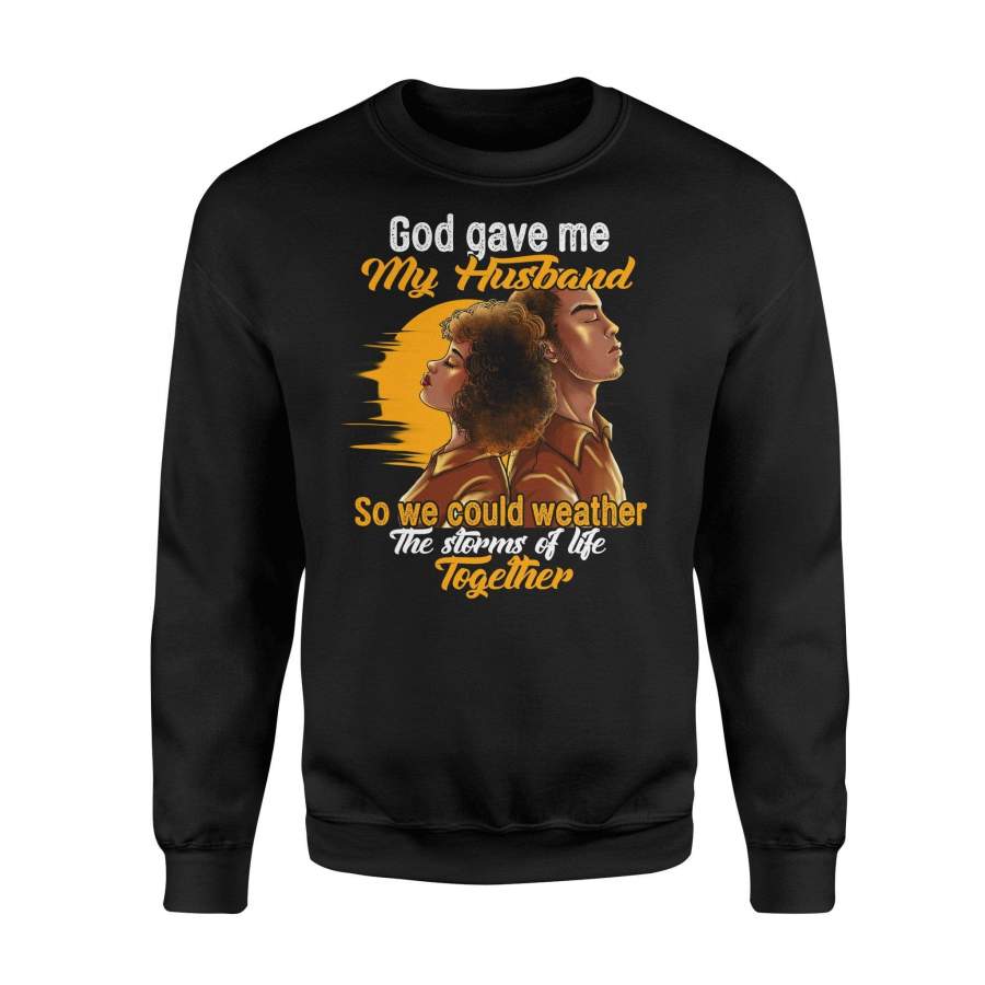 Family – Couple – God send my husband – Standard Fleece Sweatshirt