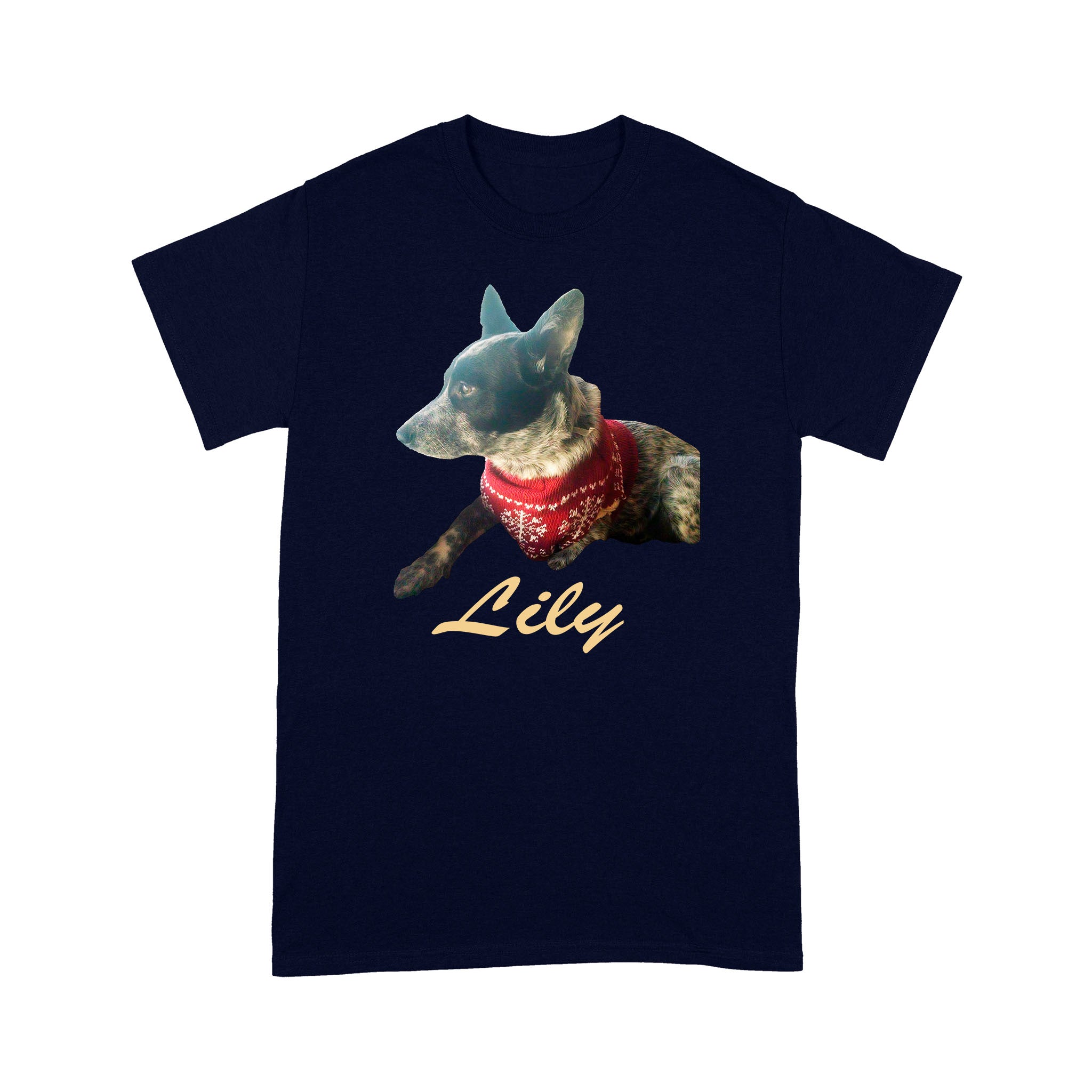 Lily –  Custom Illustrated Pet Personalized – T- Shirt