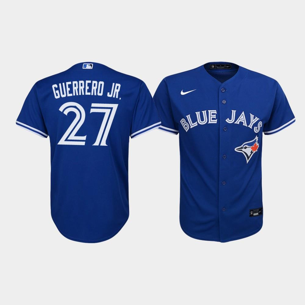 Youth Toronto Blue Jays Vladimir Guerrero Jr. 27 Royal Alternate Jersey