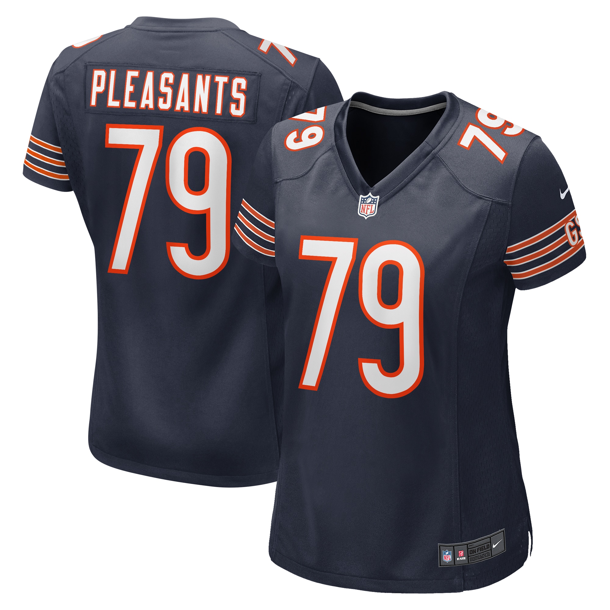 Women’s Chicago Bears Austen Pleasants  Navy  Game Jersey