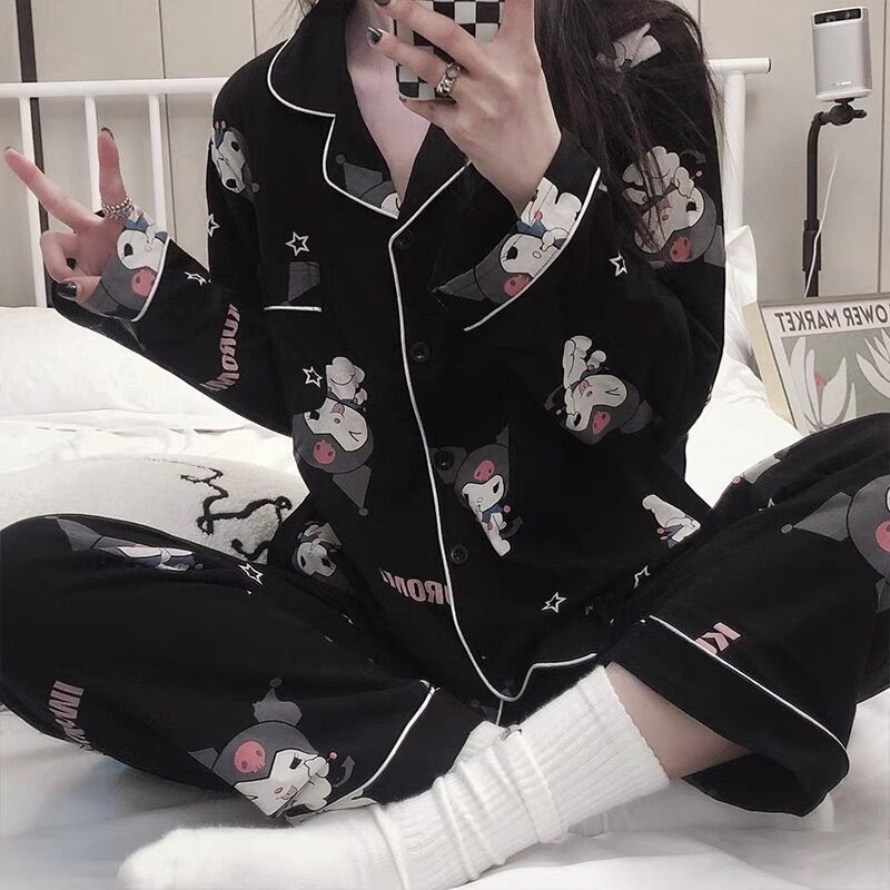 Women Pyjamas Winter And Autumn Pyjamas Women Clothing Sets Autumn Plus Size Pajamas for Teen Girls Kawaii Pijamas Sleepwear alx