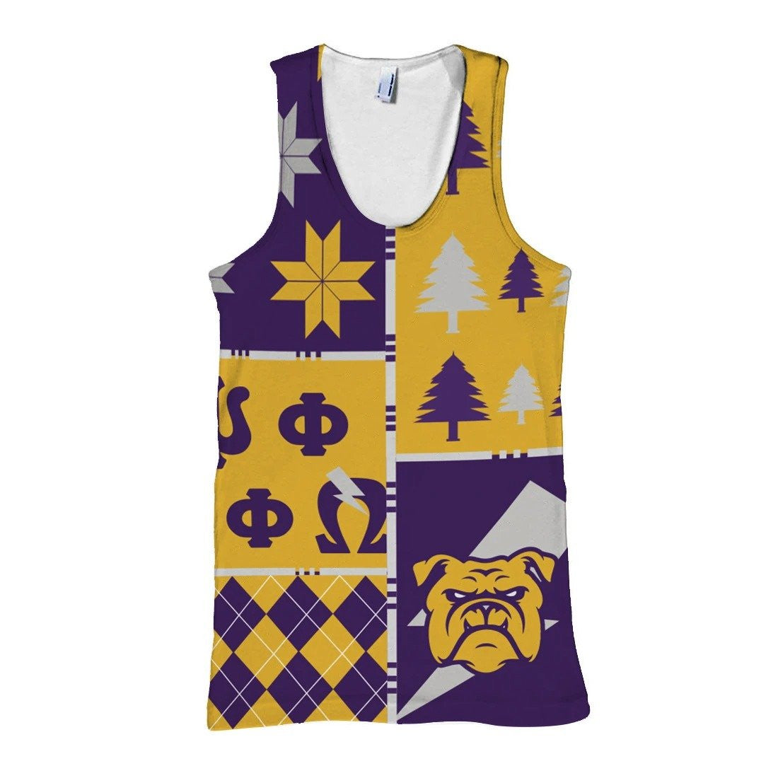 Fraternity Tank Top – Omega Psi Phi Christmas Mix Tank Top