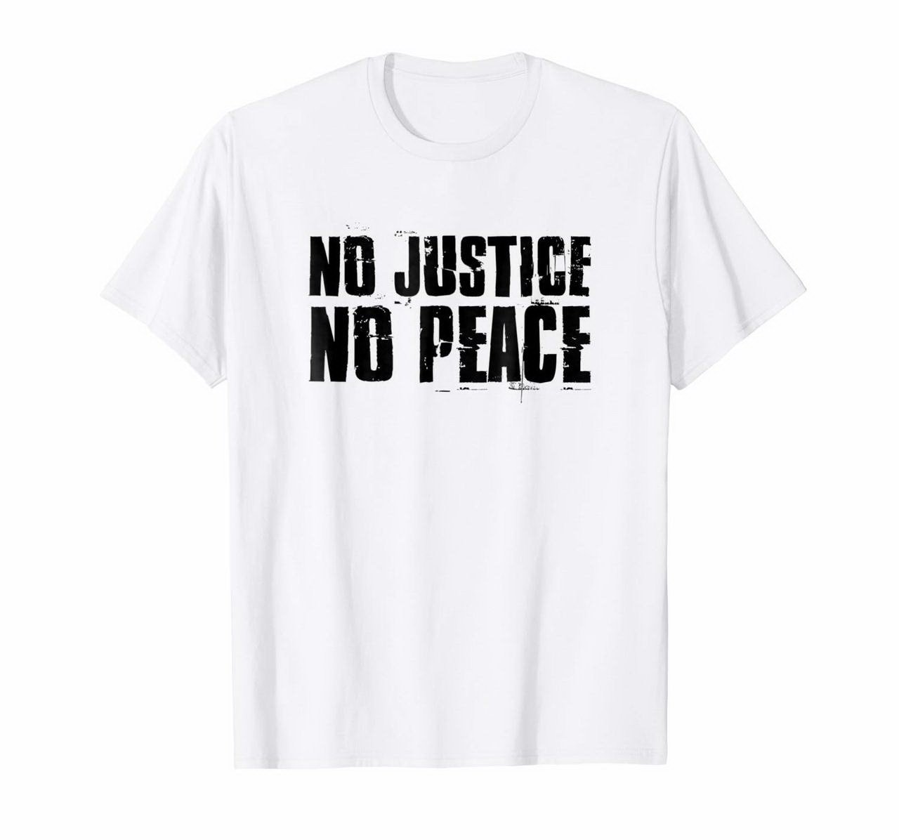 Clothing No Justice No Peace Black Lives Matter Pride Protest T-Shirt 5284