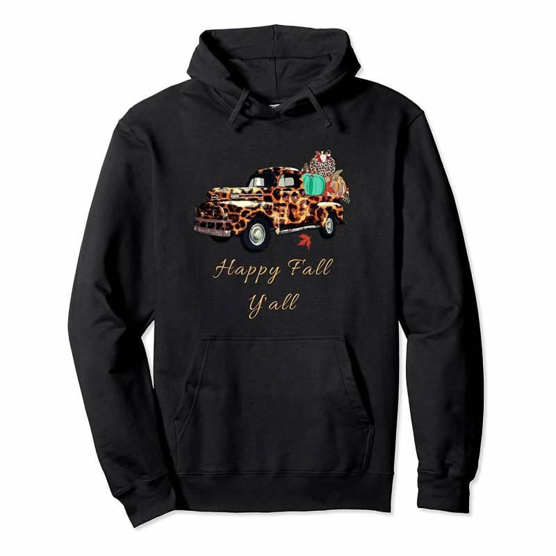 So Thankfull Leopard Pumpkin Truck Thanksgiving Gift T Shirt Pullover Hoodie, T Shirt, Sweatshirt