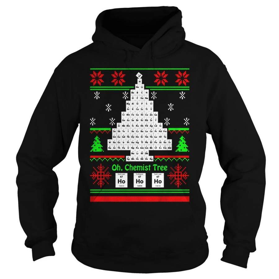 Sweat Shirt Chemist Tree Shirt Oh Chemistry Tree Ugly Christmas Shirt