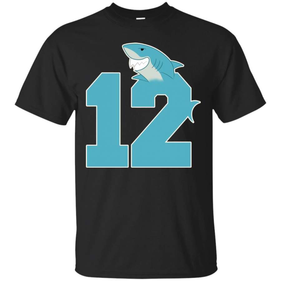 12th Birthday Shark Party Shirt