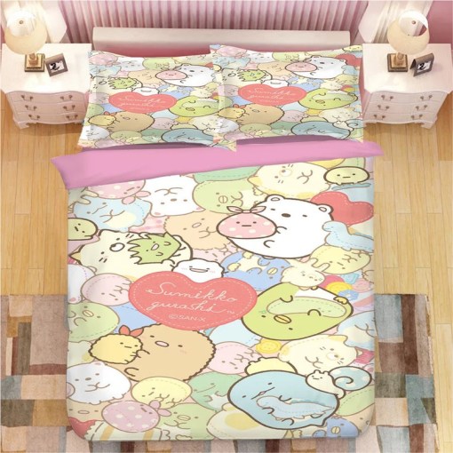 Sumikkogurashi 8 Duvet Cover Pillowcase Home Decor 3D Bedding Set 9432