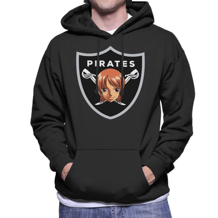 One Piece Nami Raiders Logo Men’s Hooded Sweatshirt
