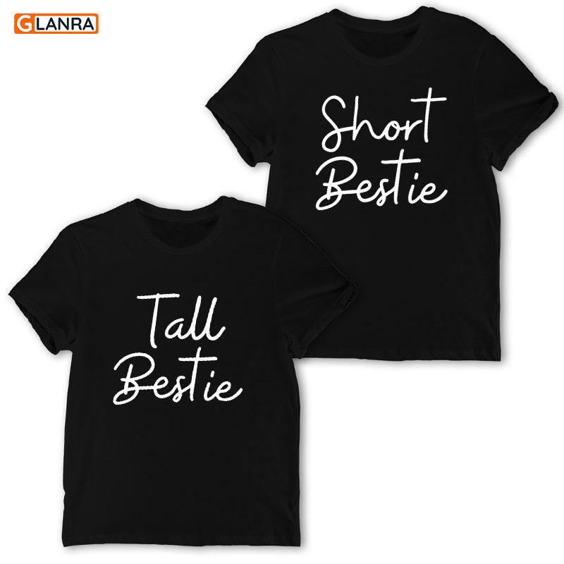 Tall Bestie Short Bestie Shirt, Bestie Shirt, Friend Shirt, Bff Shirt, Matching Couple Shirt, Couple Shirt, T-Shirt, Tee