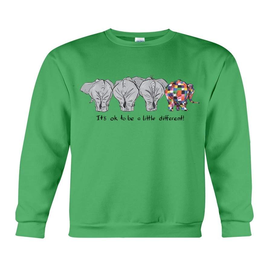 It’s Ok To Be Different For Elephant Lovers Sweatshirt