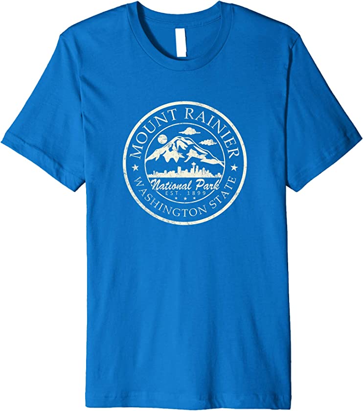 Vintage National Park Mt Rainier Retro T-Shirt