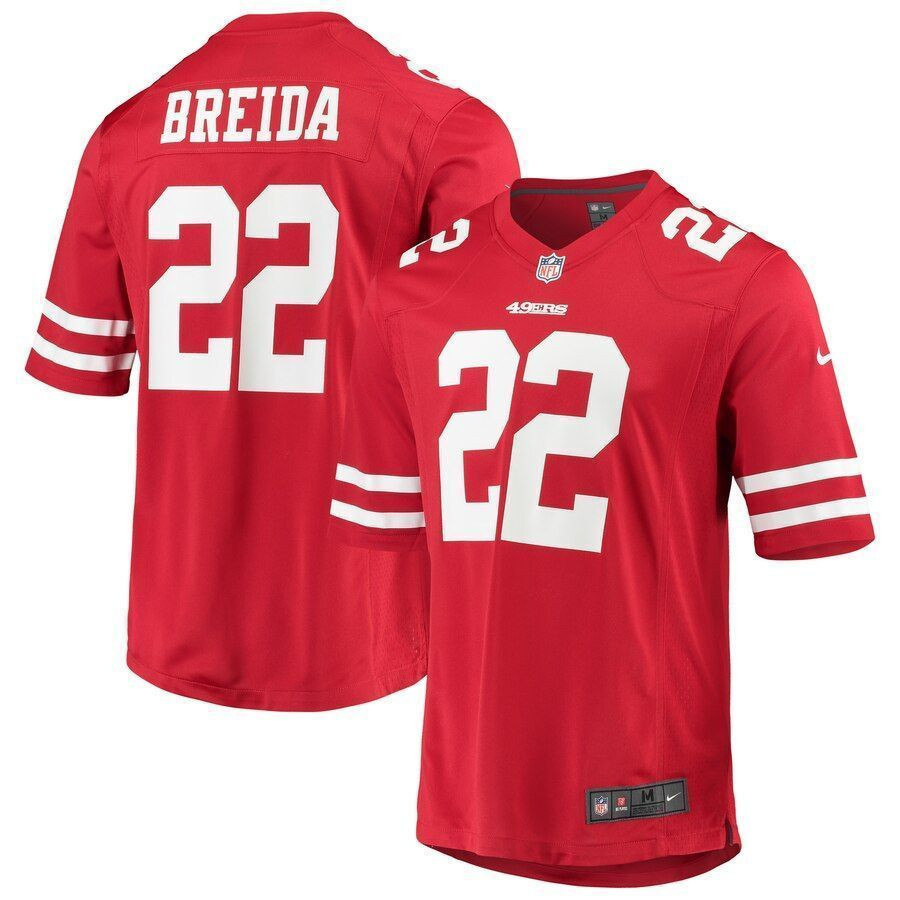 Matt Breida San Francisco 49Ers Player Game Scarlet 3D Jersey