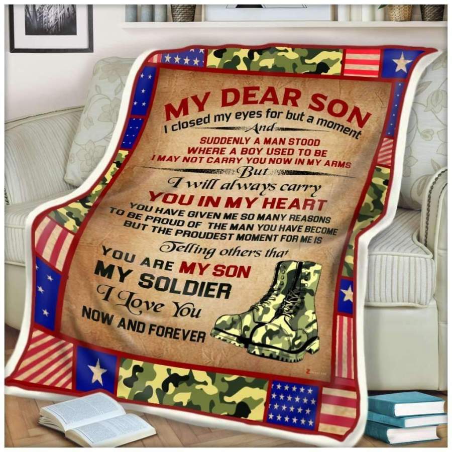 You Are My Son My Solider Blanket Giving Son