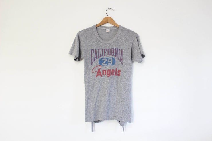 Shredded Vintage Anaheim California Angels Baseball Shirt