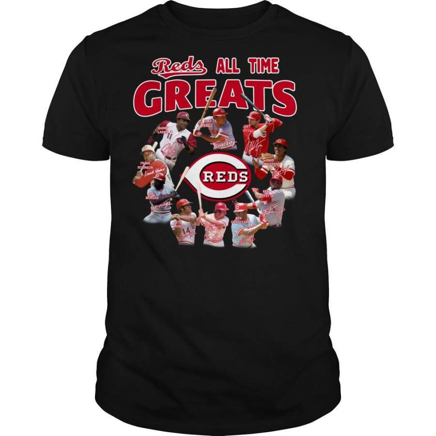 Cincinnati Reds All-time Greats Players Signatures shirt By Vevotee Store