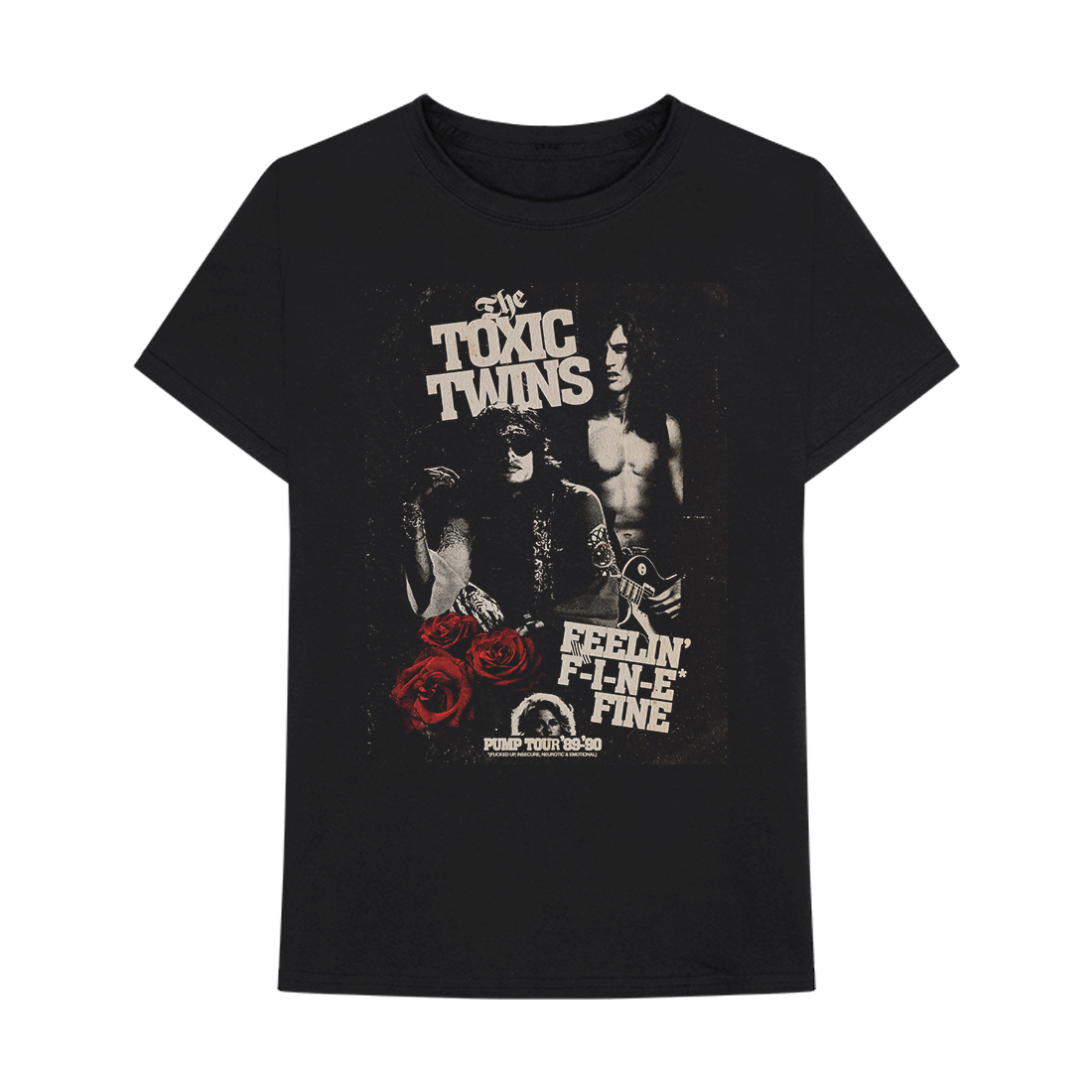 Aerosmith Merch Toxic Twins Photo T-Shirt