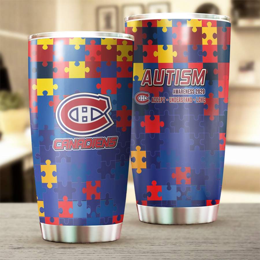 Montreal Canadiens Stainless Steel Insulated Tumbler Cupautism Father Day Gifts, Mother Day Giftweekly Outfits Brand