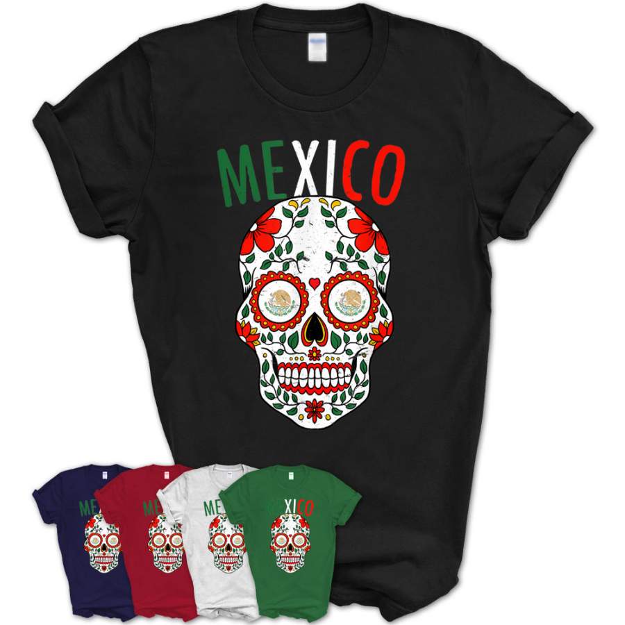Halloween Mexico Sugar Skull Mexican Cinco Christmas Shirt &#8211; Teezou Store