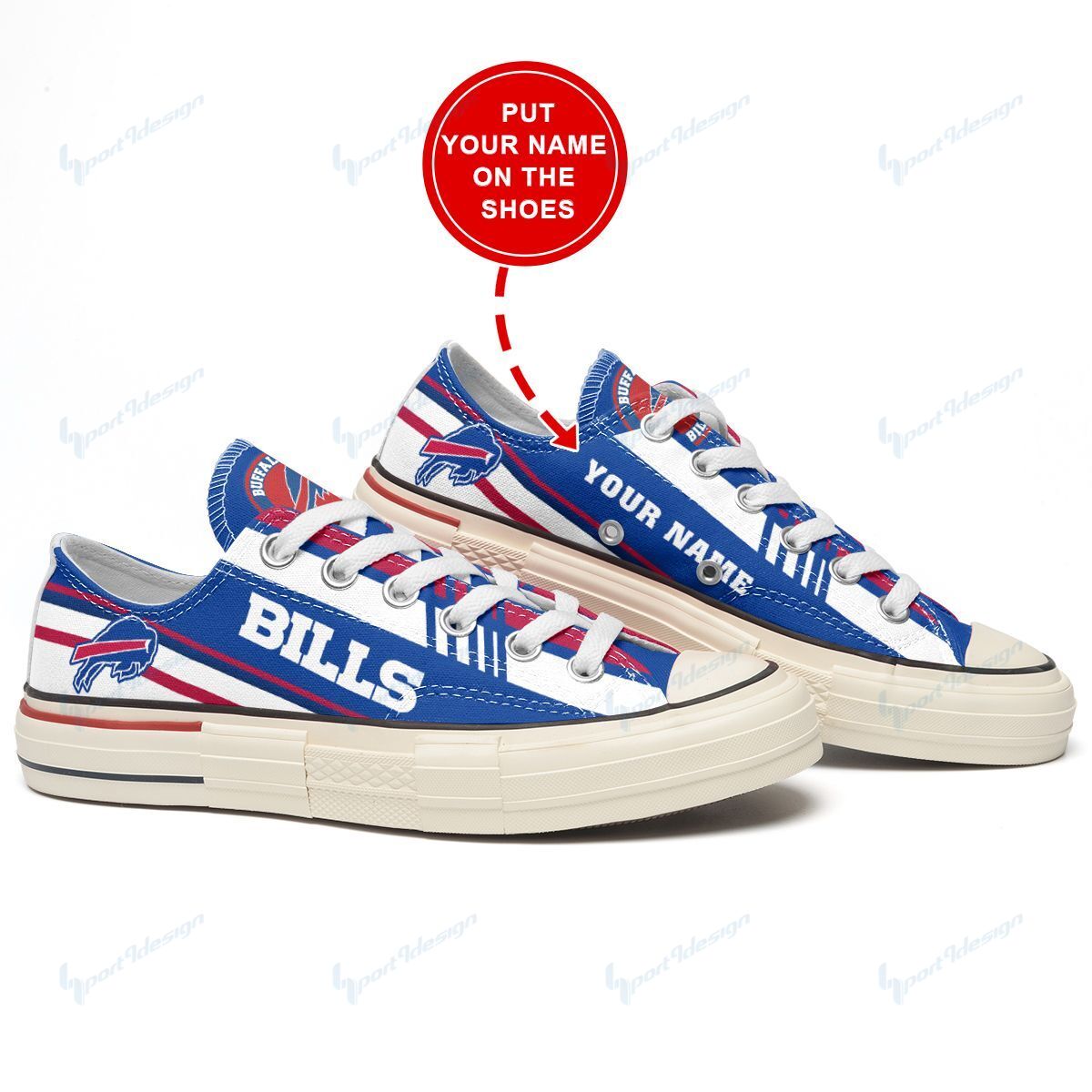 Buffalo Bills Personalized New Low Top Canvas Shoes 03