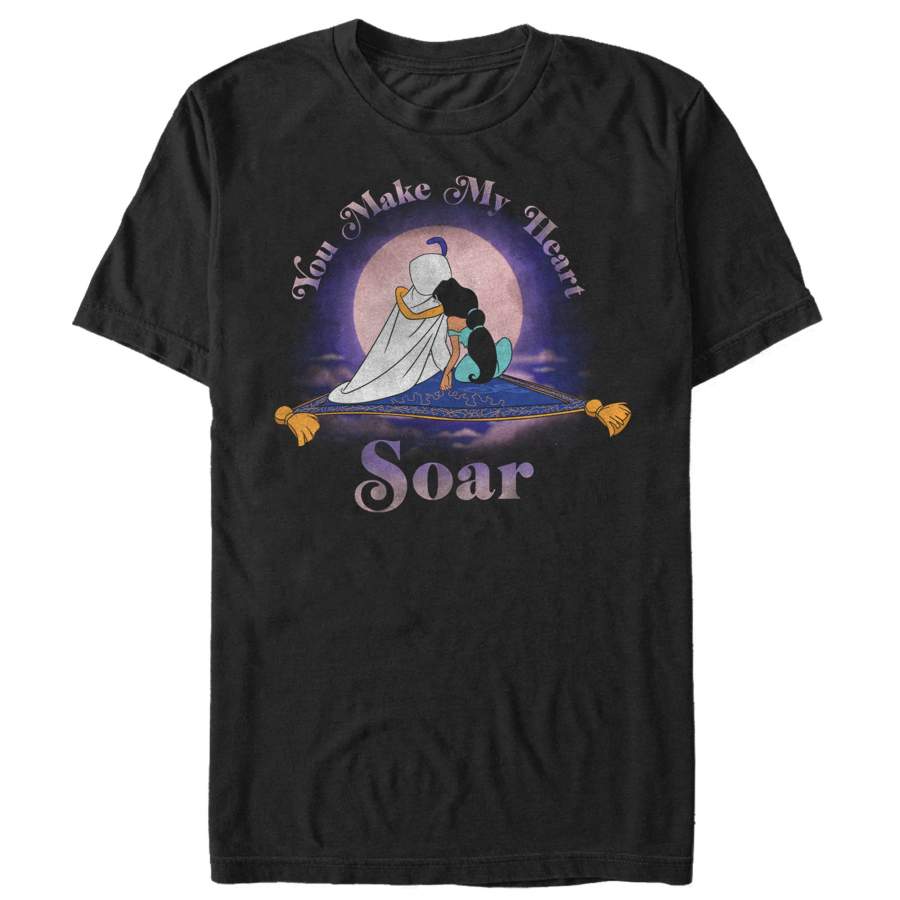 Aladdin Men’s Jasmine Heart Soar  T Shirt