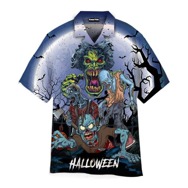 Zoombie Halloween Hawaiian Shirt | For Men & Women | Wt7129