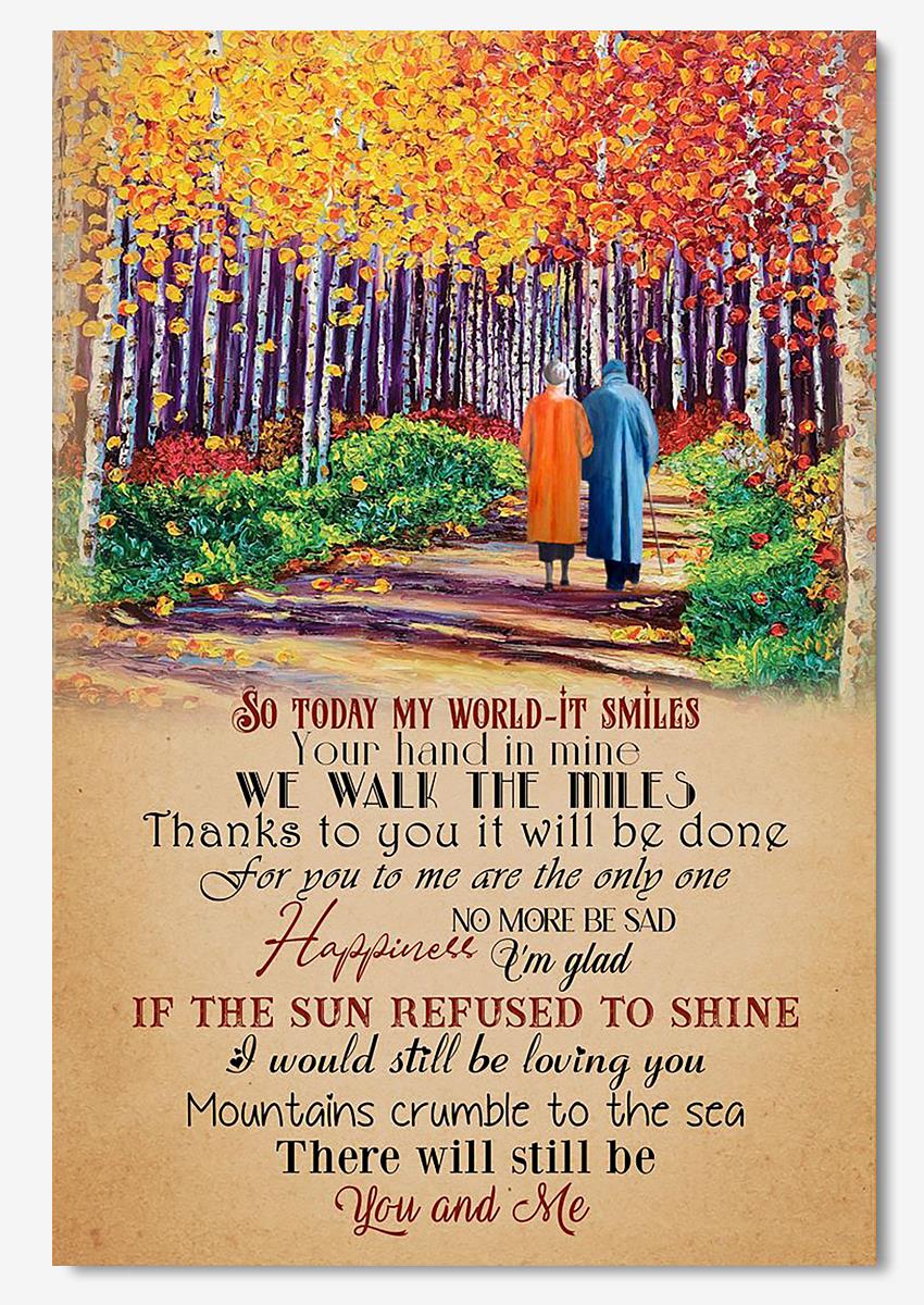 Vintage Thank You Lyrics Wall Art For Led Zeppelin Fan Couple Valentine (2) Poster