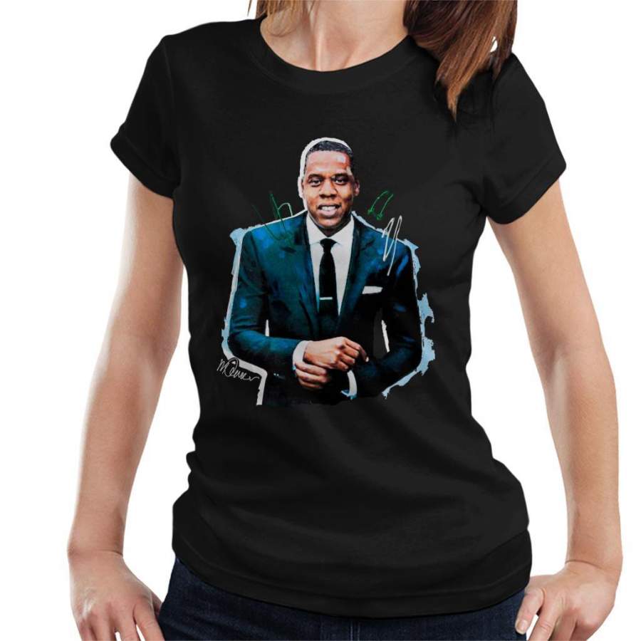 Sidney Maurer Original Portrait Of Jay Z Suit Women’s T-Shirt