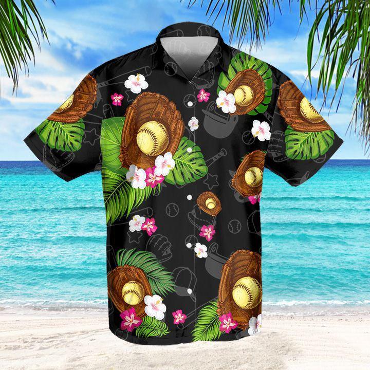 Softball Tropical Hawaii Shirt Ha38156