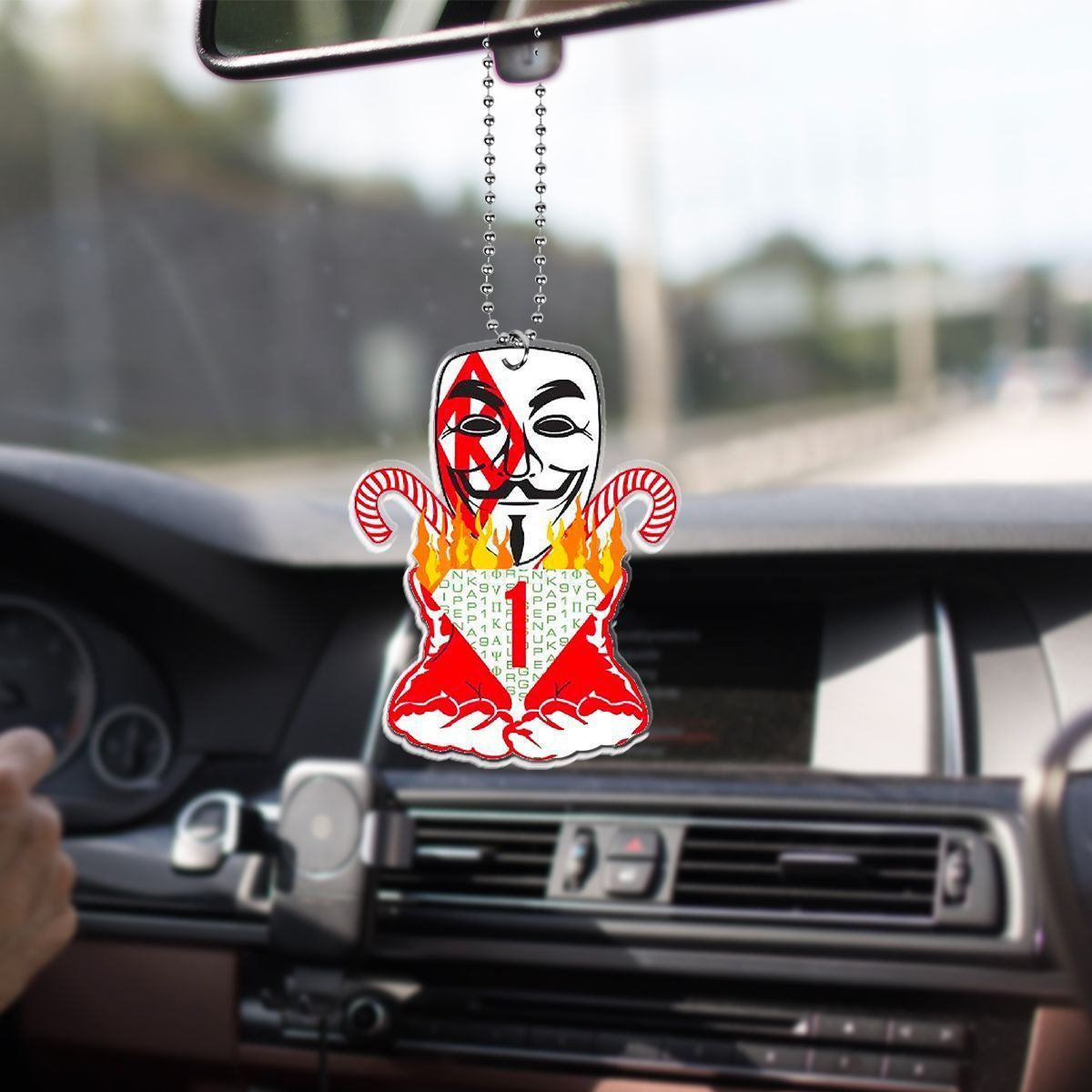 Wonderprint Ornament Kappa Alpha Psi Mask Car Hanging Ornament Lt10