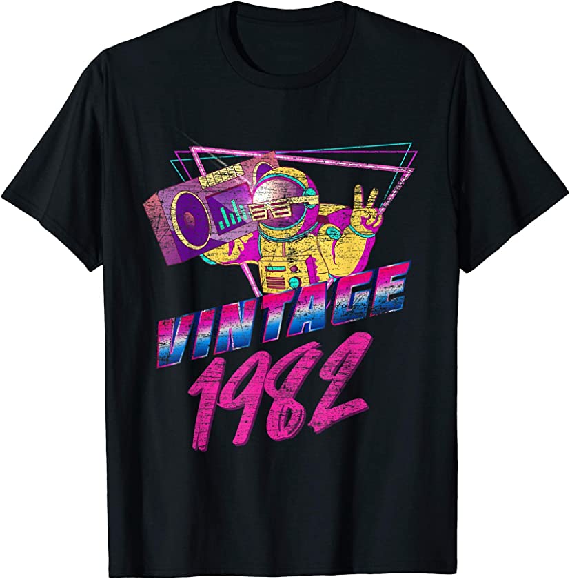 39th Birthday Gifts – Vintage 1982 T-Shirt