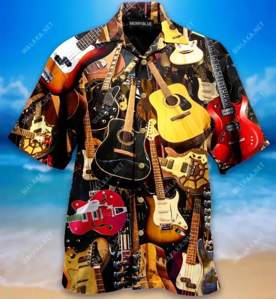 You Can Have One Or Two Or Three Guitars Aloha Hawaiian Shirt Colorful Short Sleeve Summer Beach Casual Shirt For Men And Women