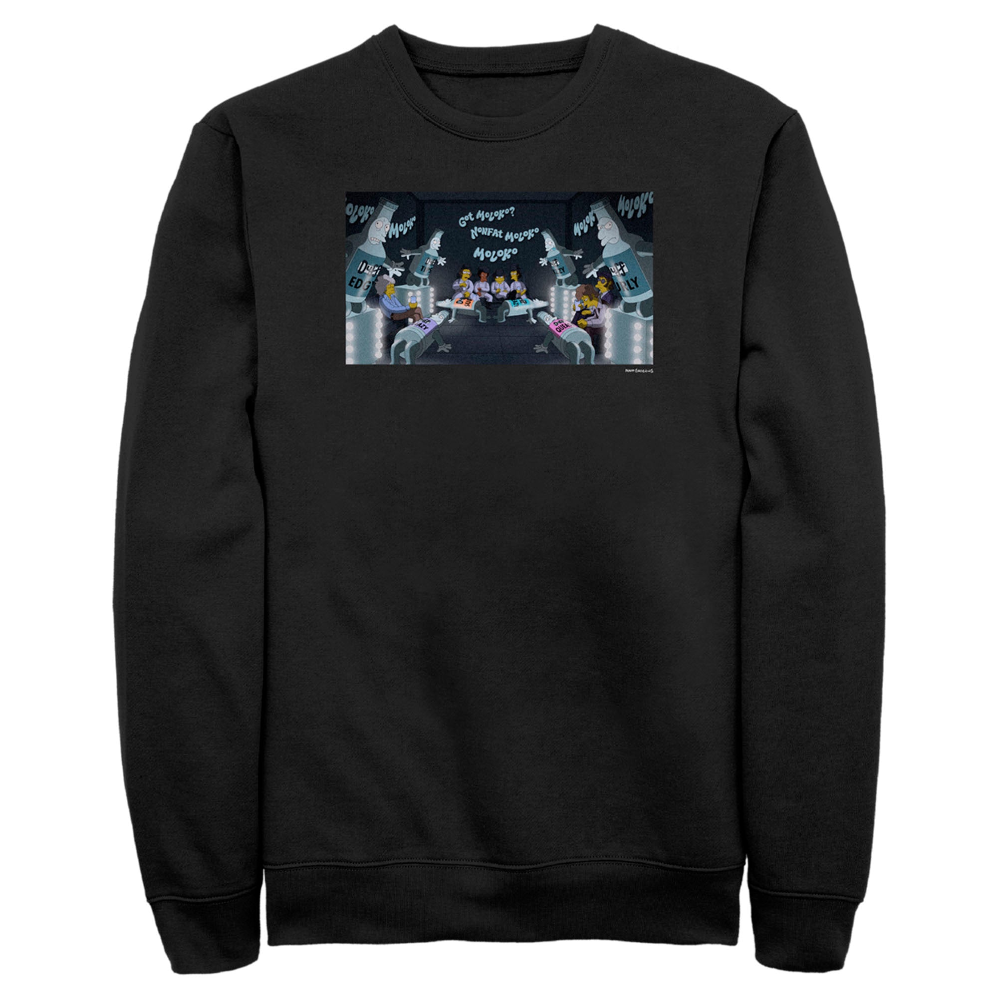 The Simpsons Men’S Moloko Bar  Sweatshirt