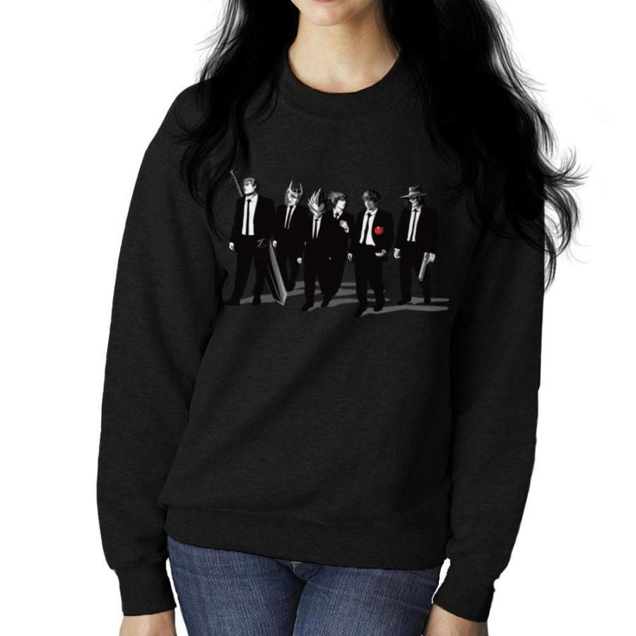 Anime Bad Dogs Guts Diamond Vegeta Sasuke Kira and Alucard Resevoir Dogs Women’s Sweatshirt