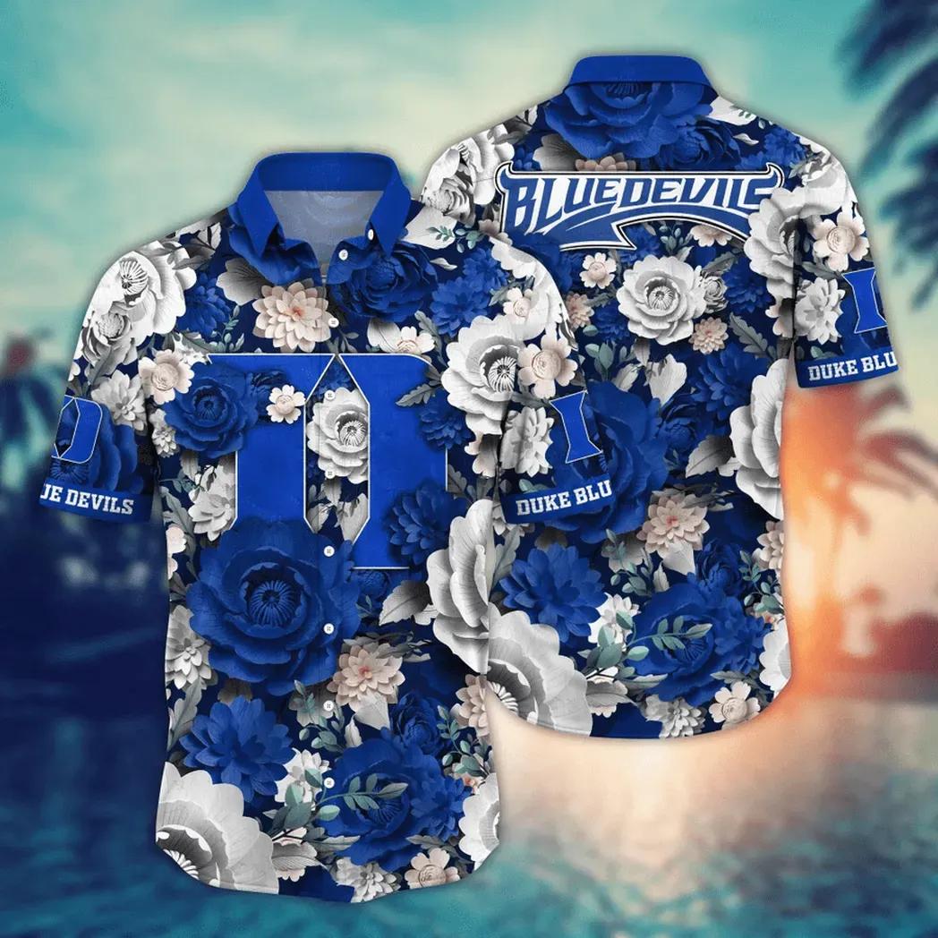 Duke Blue Devils Ncaa Flower Aloha Hawaiian Shirt 4, Ncaa Hawaiian Shirt