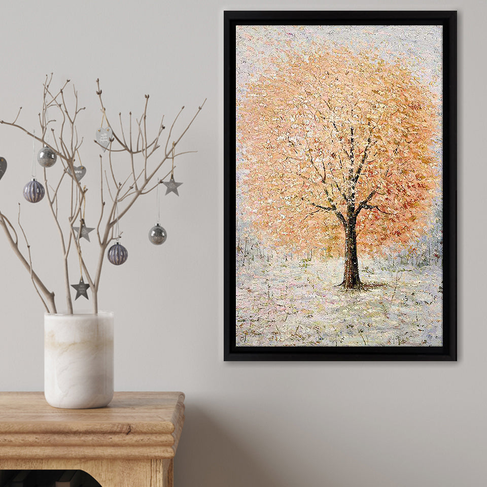 Radiant Gold Framed Canvas Print – Canvas Painting, Canvas Art, Wall Art, Wall Decor