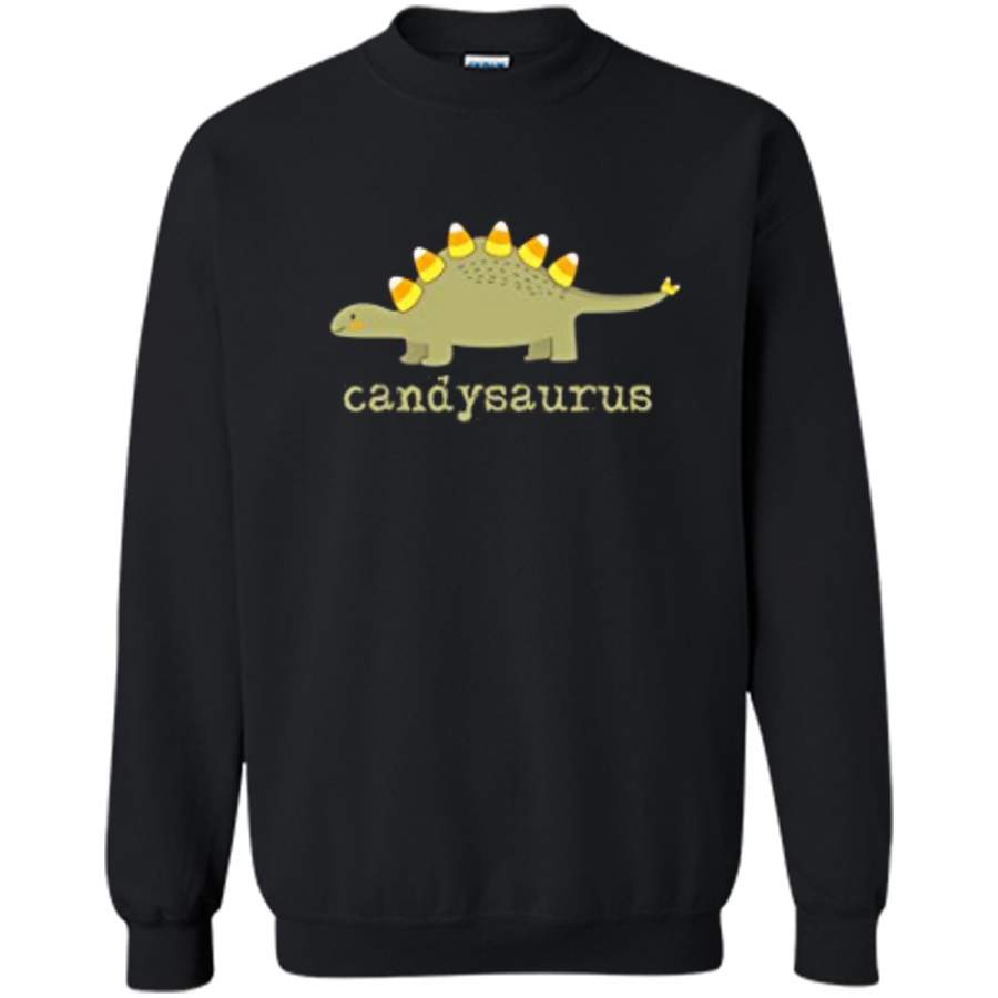 Cute Fun Halloween Dinosaur Candy Corn Printed Crewneck Pullover Sweatshirt