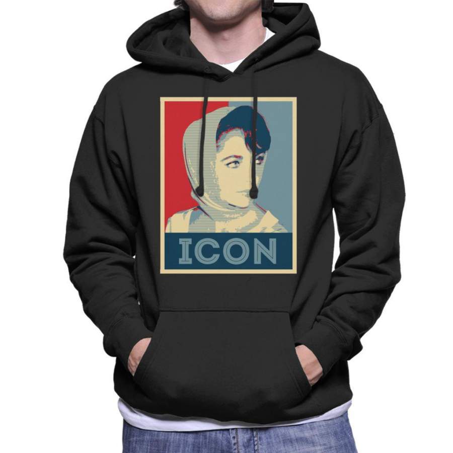 Elizabeth Taylor Hope Poster Inspired Icon Men’s Hooded Sweatshirt