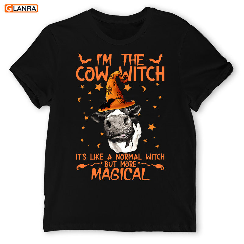 I’M The Cow Witch It’S Like A Normal Witch But More Magical Shirt, Funny Cow Shirt, Cow Witch, Halloween Shirt, Halloween Gift, Gift For Cow Lovers